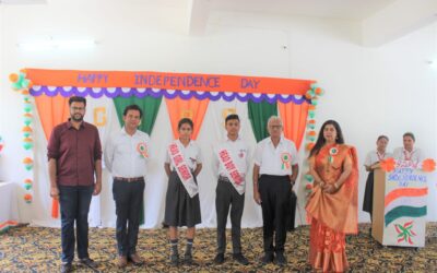 Guru Dronacharya Public School celebrated 76th Independence day in the school campus.