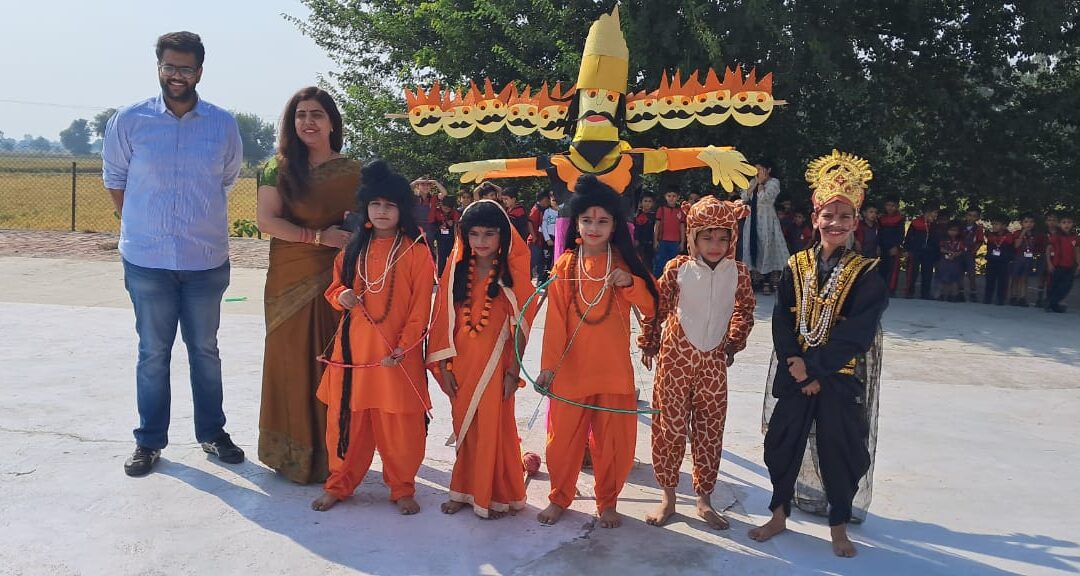 Guru Dronacharya Public School celebrated the “Dussehra” festival on October 23rd, 2023